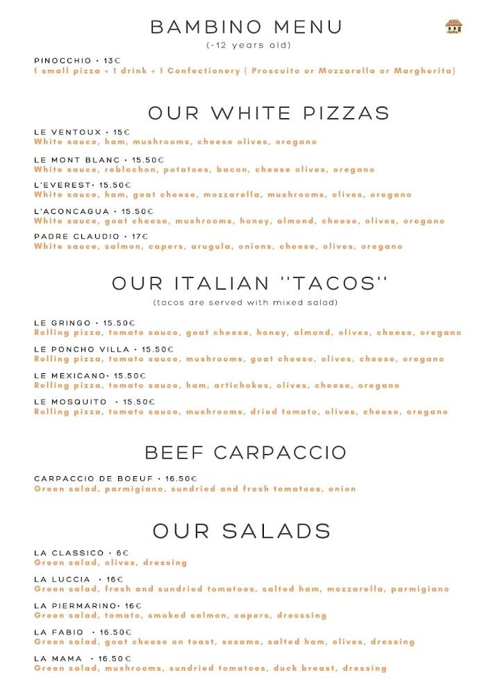 Pizzeria De Luca - Menu Image 4